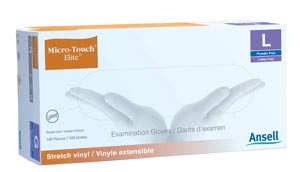 Ansell Micro-Touch® Style 42® Elite® Powder-Free Synthetic Medical Exam Gloves, X-La