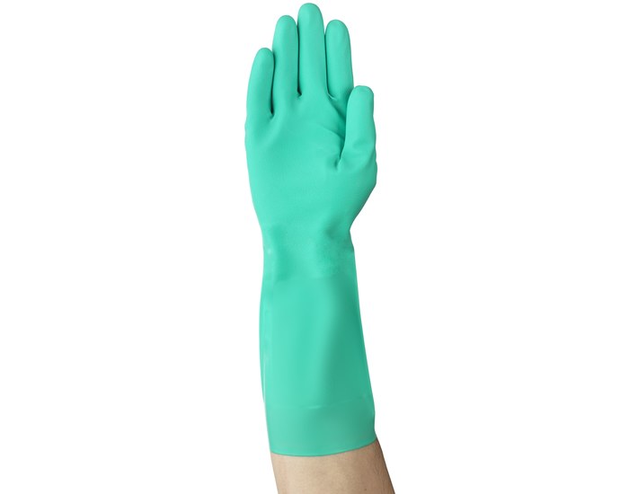 Ansell Sol-Vex® Nitrile Chemical Protection Gloves, Size 7-7½