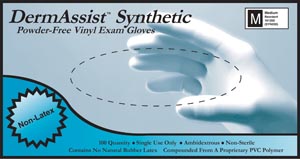 Innovative Dermassist® Vinyl Synthetic Powder-Free Non-Sterile Exam Gloves, Medium