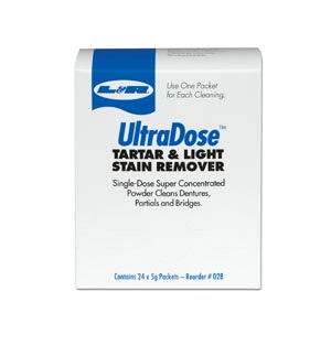 L&amp;R Ultradose® Tartar &amp; Light Stain Remover Powder, 1 oz Packet