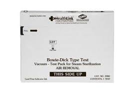 Healthlink-Clorox Bowie-Dick Type Test pack, 20 tst/pk, 4 pk/cs