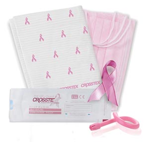 Crosstex Duo-Check® Sterilization Pouch, 3½" x 9", Pink With A Purpose