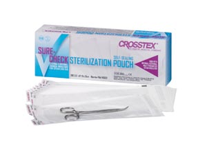 Crosstex Sure-Check Sterilization Pouch, 7½" x 13"