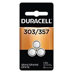 Duracell® Medical Electronic Battery, Silver Oxide, Size 303/357/76, 1.5V