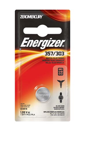Energizer Silver Oxide Battery, 1.5V, MAH: 175, (Watch Battery - EVEREADY), 6/pk