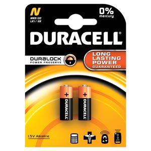 Duracell® Photo Battery, Alkaline, Size N, 1.5V