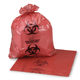 Medegen Specimen Transport Bags, 6" x 9", Biohazard Symbol, 2 mil, 1000/cs