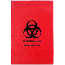 Medegen Specimen Transport Bag, LLDPE Film, Flat Pack, Zip Closure & Pouch, Flap, 9"x12½"
