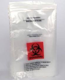 Medegen Lab Safe™ Laboratory Specimen Collection Bags, 8" x 8", Zip Closure