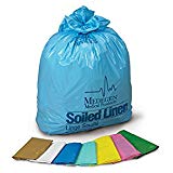 Medegen Soiled Linen Bag, 30½&quot; x 41&quot;, Light Blue/ Blue, 1.05 mil