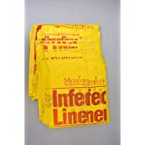 Medegen Laundry &amp; Linen Bags, 25&quot; x 34&quot;, Print: Infectious Linen, Color: Yellow/ Red