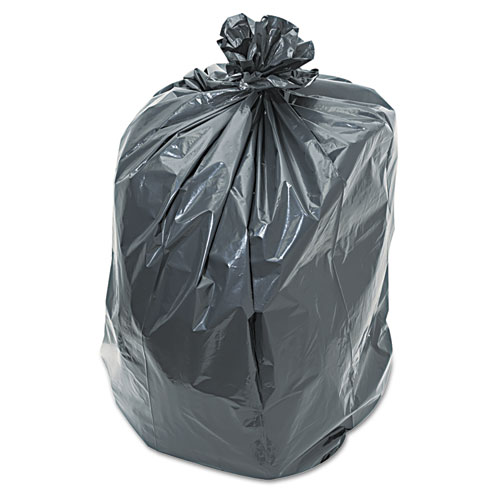 Medegen Polyethylene Can Liners, 38" x 50" x 27", Gray, Low Density, Side Gusset, 1.3 mil