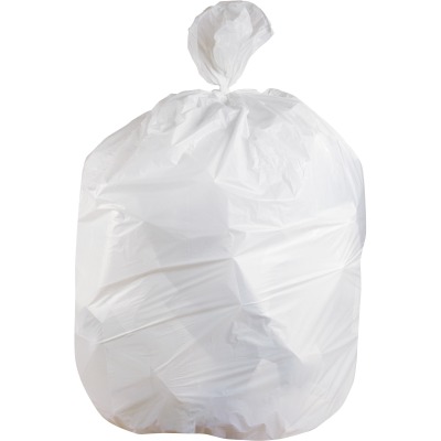 Medegen Polyethylene Can Liners, 33" x 39", White, Low Density, 0.75 mil