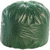 Medegen Polyethylene Can Liners, 29" x 38", Dark Green, 1 mil