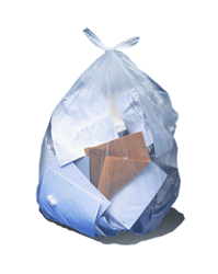 Medegen Polyethylene Can Liners, 30" x 37", Natural Color, 16mic