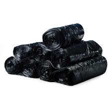Medegen Polyethylene Can Liners, 38" x 58", High Density, Black, 22 mic