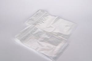 Medegen Zip Closure Bags, 5" x 8", Clear, White Writing Block Label