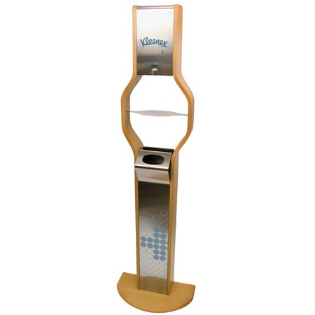 Kimberly-Clark Livewell® Refresh Stand Dispenser, Wood Grain