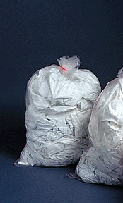 Medegen Medi-Waste Hamper Bag, 30 Gal, 30" x 30" x 39.7", 1-Ply, 3 mil, Clear/ Plain