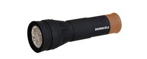 Sapphire Multinational Duracell Durabeam® 9 LED Flashlight, Black, 3AAA