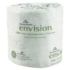 Georgia-Pacific Envision® Embossed Bathroom Tissue, 2-Ply, White, 550 sht/rl