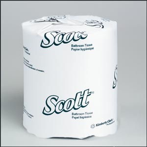 Kimberly-Clark Scott Standard Roll Bathroom Tissue, 1-Ply, 1210 sheets/rl