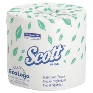 Kimberly-Clark Scott Standard Roll Bathroom Tissue, 2-Ply, 550 sheets/rl