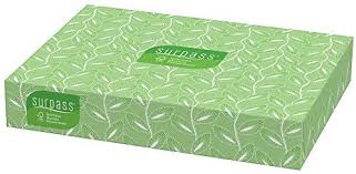 Kimberly-Clark Surpass Facial Tissue, 2-Ply, White