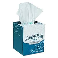 Georgia-Pacific Angel Soft Ps® Ultra Premium Facial Tissue, Cube Box, White, 96sht/bx