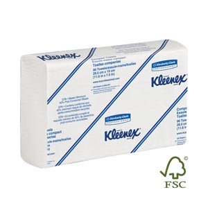 Kimberly-Clark Kleenex® Slimfold White Towel, 90/pk