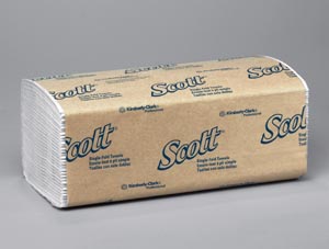 Kimberly-Clark Scott S-Fold Towels, 1-Ply, 250 sheets/pk