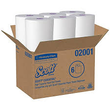 Kimberly-Clark Hard Roll Scott Essential Hard Roll Towel, 8" x 950 ft, White, 6/cs