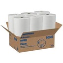 [50606] Kimberly-Clark Kleenex® Hard Roll Towels, White, 8&quot; x 600, 1¾&quot; Core, 600 sheets/rl