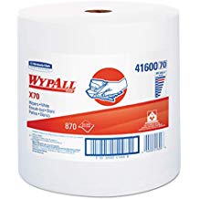 Kimberly-Clark Wypall® Wipers X70 Wipers, White, 12.5" x 13.4"