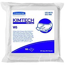Kimberly-Clark Kimtech PURE W5 Critical Task Wiper, White, 9&quot; x 9&quot;, 100/bg