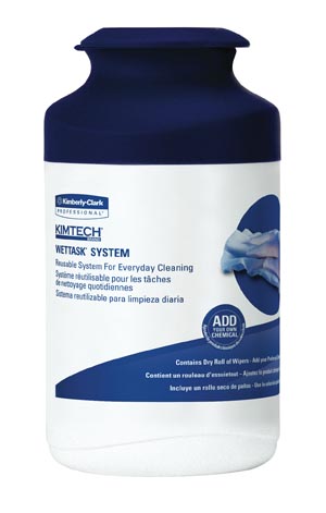 Kimberly-Clark Wettask® Small Canister Including Dispenser & 12 Wiper Rolls
