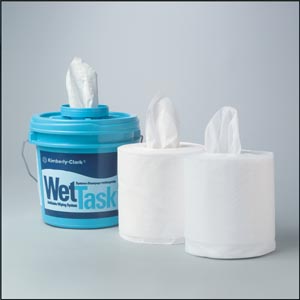 Kimberly-Clark Kimtech Prep Wipers For Disinfectant & Sanitizers, 12" x 12½", White