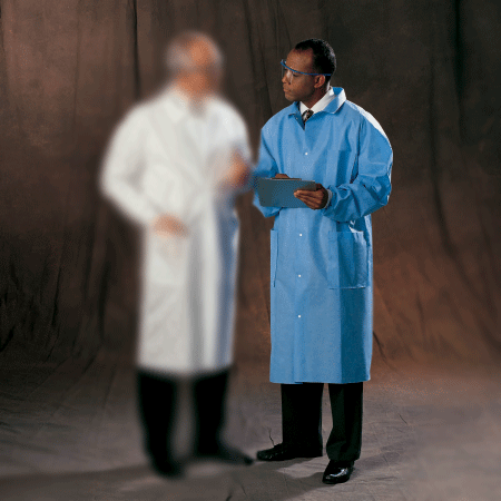 Halyard Universal Precautions Lab Coat, Blue, XL