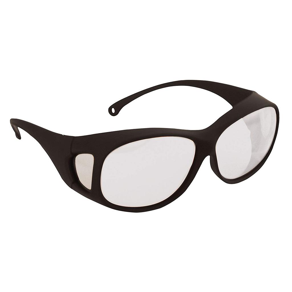 Kimberly-Clark Jackson Safety V50 OTG Safety Eyewear, Clear Lens, Anti-Fog, Black Frame