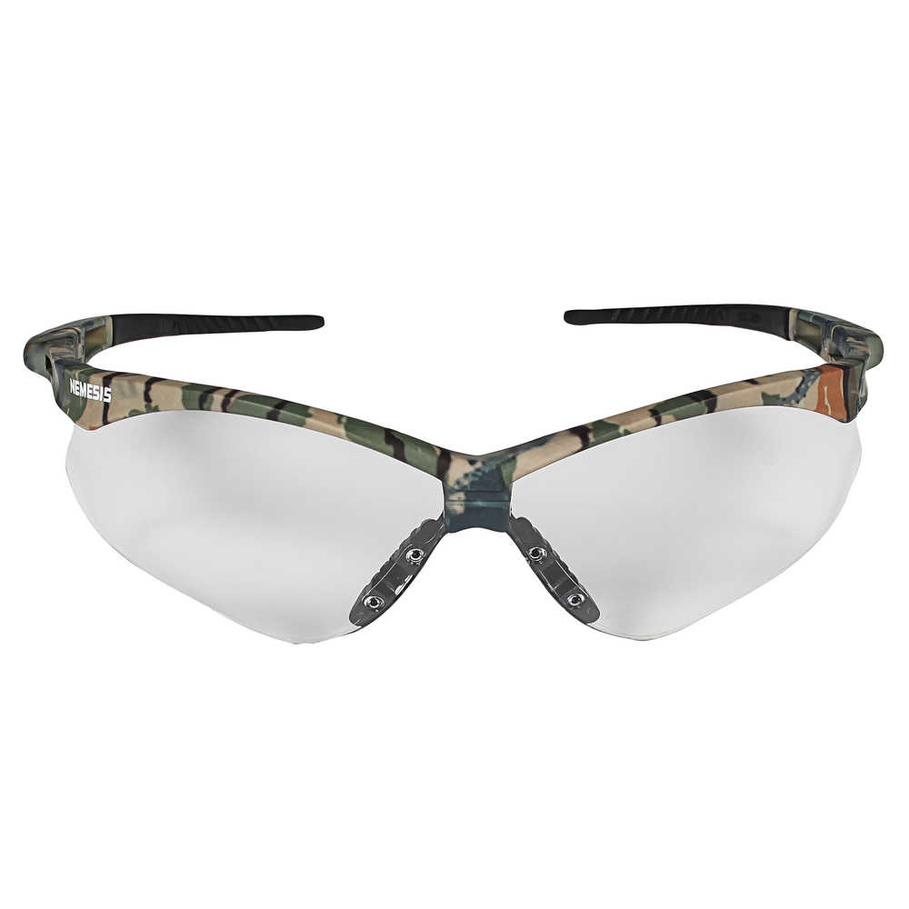 Kimberly-Clark Jackson Safety V30 Nemesis Safety Eyewear, Clear Lens, Anti-Fog, Camo Frame