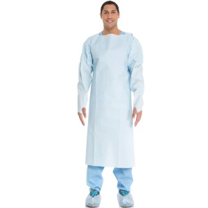 Halyard Impervious Comfort Gown, Thumbhooks, Perforated Open Back, Universal