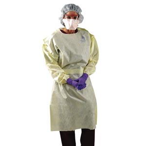 Halyard KC200 Isolation Gown, Isolation, Yellow, Universal