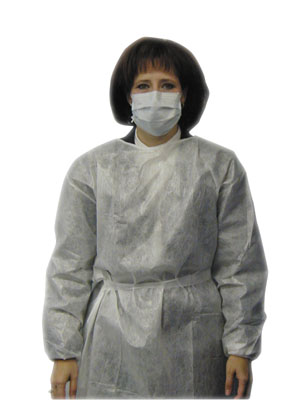 AMD Medicom Impervious Gown, X-Large, White