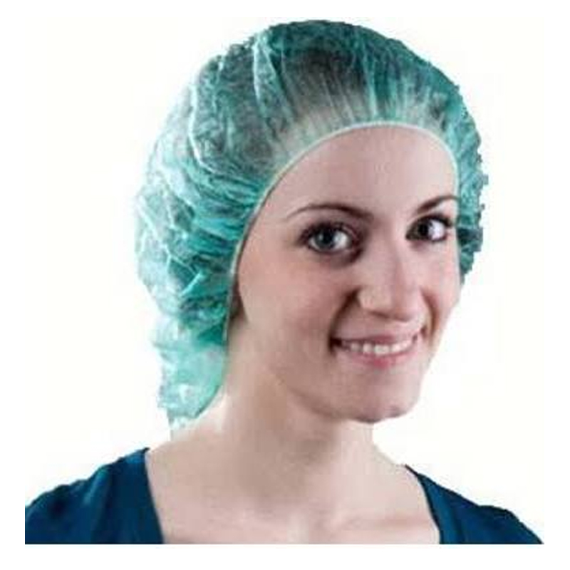 Molnlycke Barrier® Sheer Bouffant Nurses Cap, Large, Blue