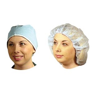 Dukal Nurses Cap, 24", White