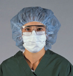 AMD Medicom Bouffant Cap, 21", Blue