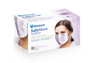 Medicom Safe+Mask® Premier Earloop Mask, White