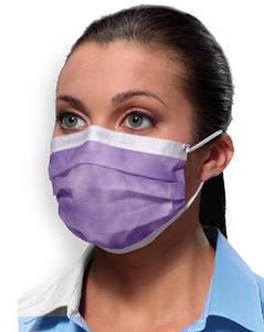 Crosstex Procedural Earloop Mask, Lavendar, Latex Free (LF)