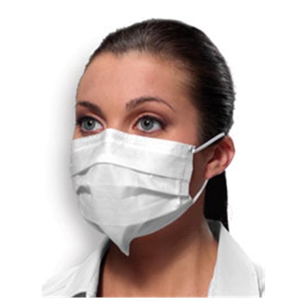 Crosstex Securefit Isofluid Earloop Mask, White