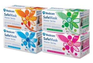 Medicom Safemask® Masters Series Earloop Mask, Azalea Festival (Bright Fuschia)